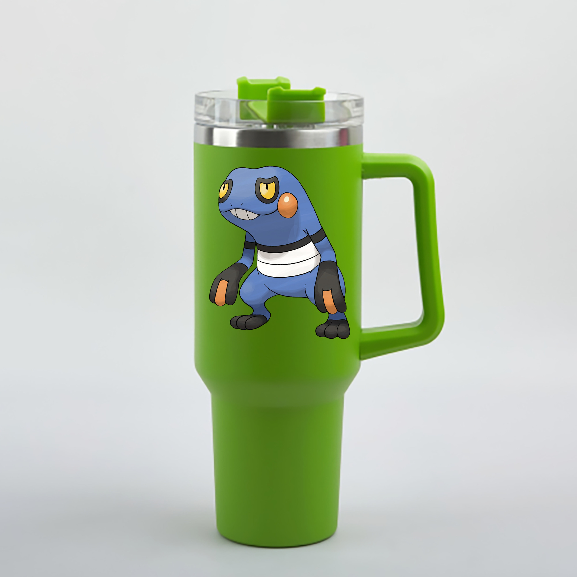 （画像用） ポケットモンスター Pokémon 1200mL車用タンブラー - クリスタルステッカー（プラスチックストロー付き）